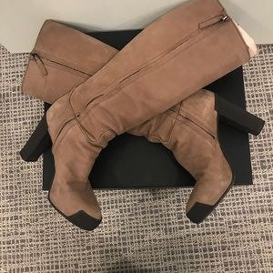 Furla Tan Suede Boots